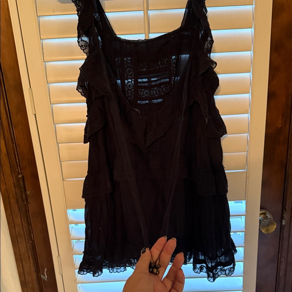 Tiered and True ruffle lace romper - Picture 2 of 5